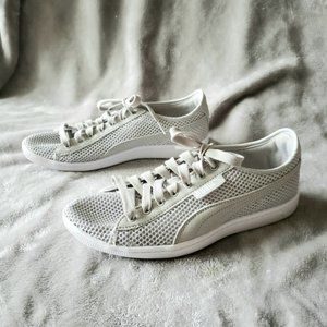 PUMA Vikky Mesh Gray Sneakers